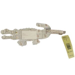 Brahmin Alligator Luggage Tag NWT Designer Mel Luggage Tag Pearl